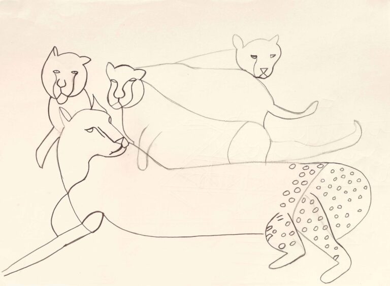 ohne Titel (Leoparden) 