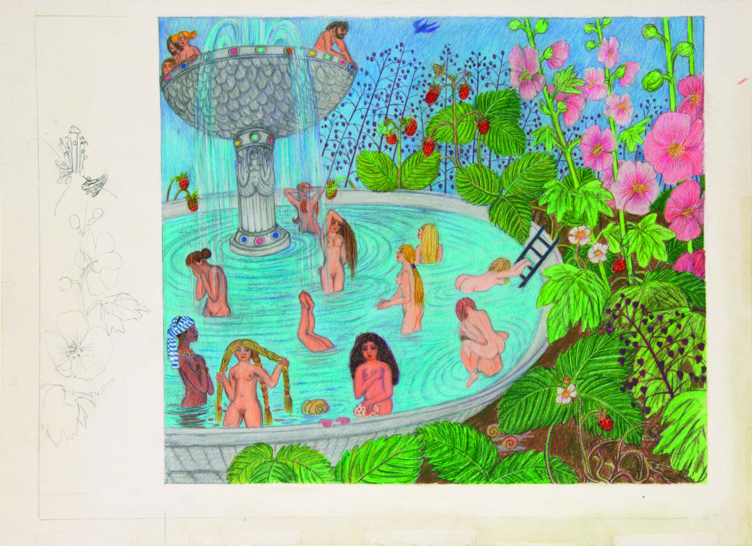 women in a well - Emil Medardus Hagner 