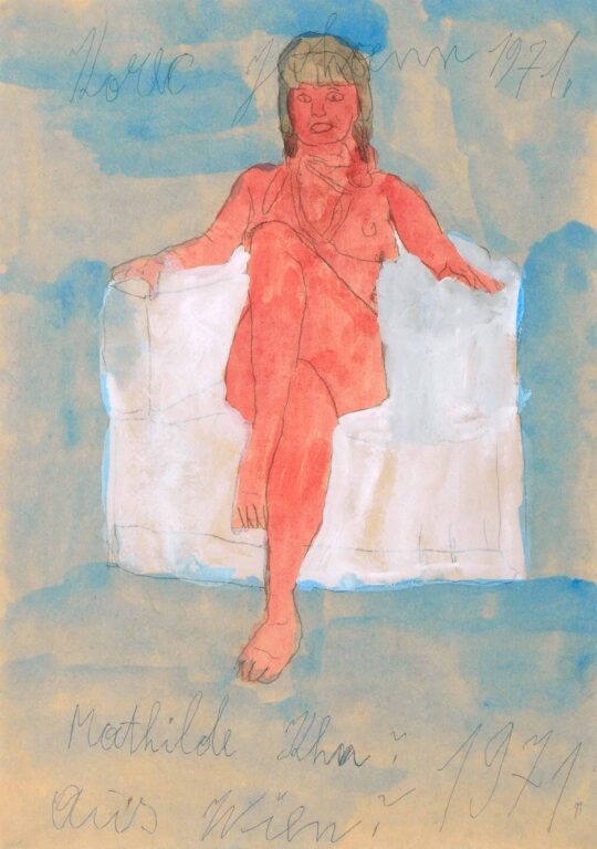 Mathild Khn from Vienna (sitting woman) 