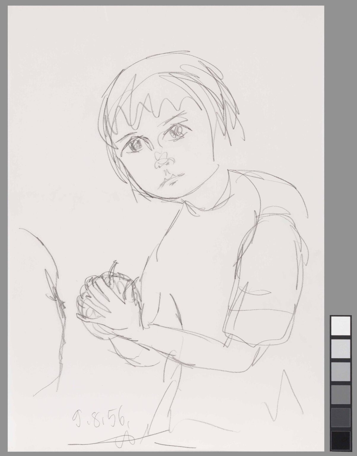 untitled (boy with a apple) - Adelheid Duvanel 