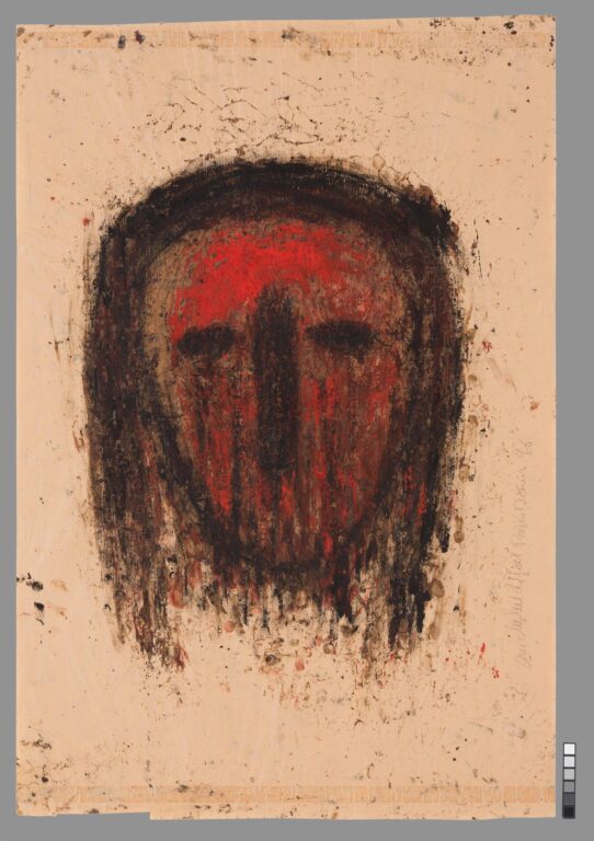 ohne Titel (roter Kopf) - Michel Nedjar 
