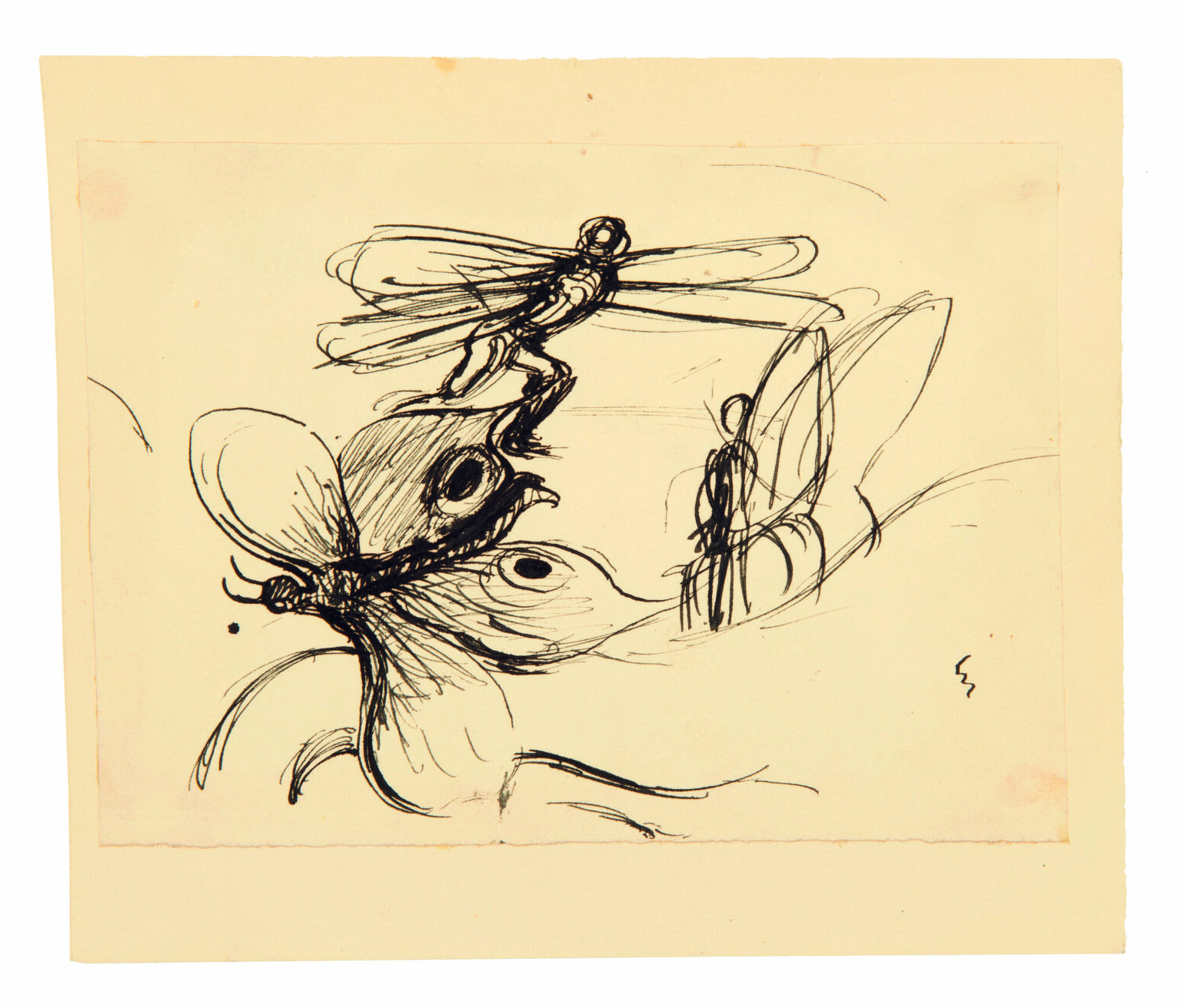 ohne Titel (Schmetterling) - Emil Medardus Hagner 
