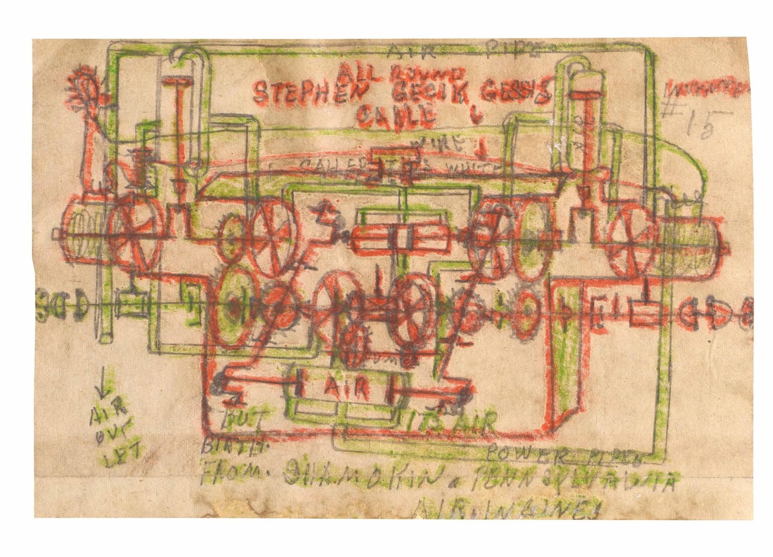 untitled  (red-green machine) - Stephen Gecik Gessig 
