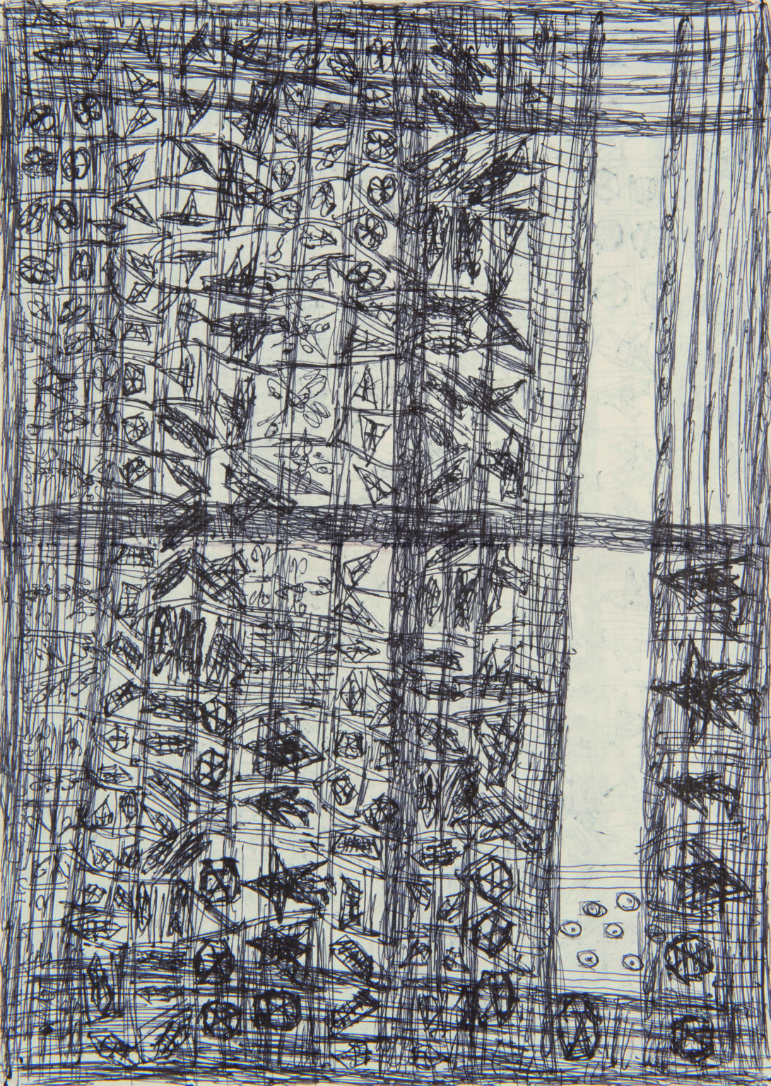 untitled (dark grid) - Fernando Oreste Nannetti 