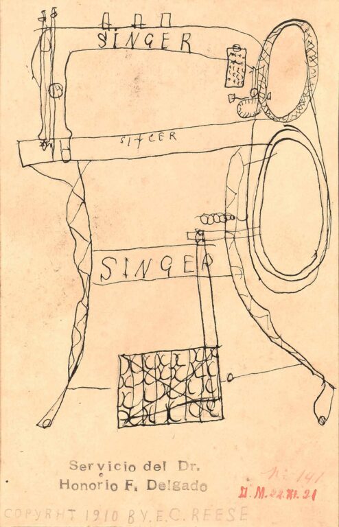 untiteled (recto: sewing machine / verso: letters 