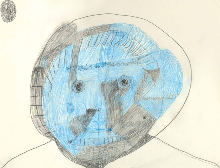 untitled (blue head) 