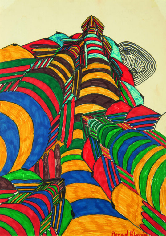 ohne Titel  (buntes Muster) - Bernd Klupiec 