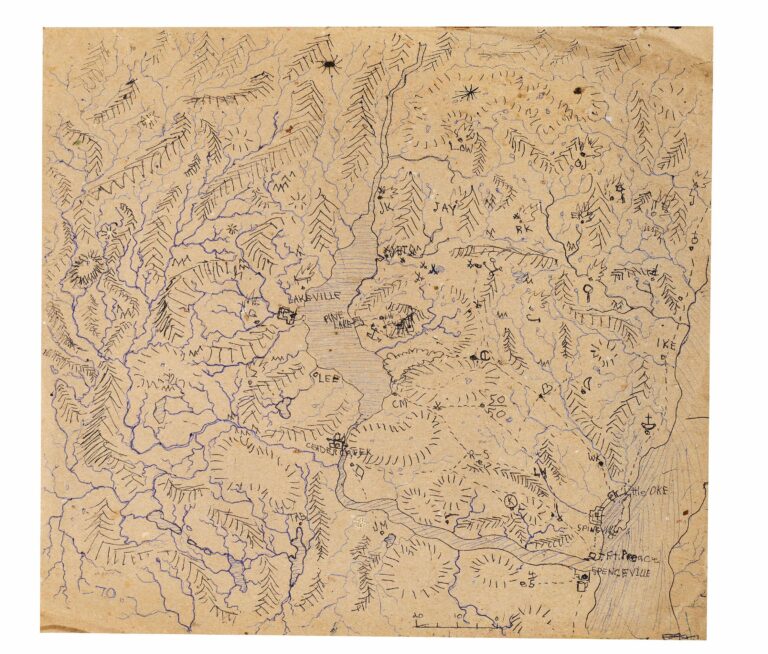 ohne Titel (Landschaft mit See) - Warren A. Van Ess 