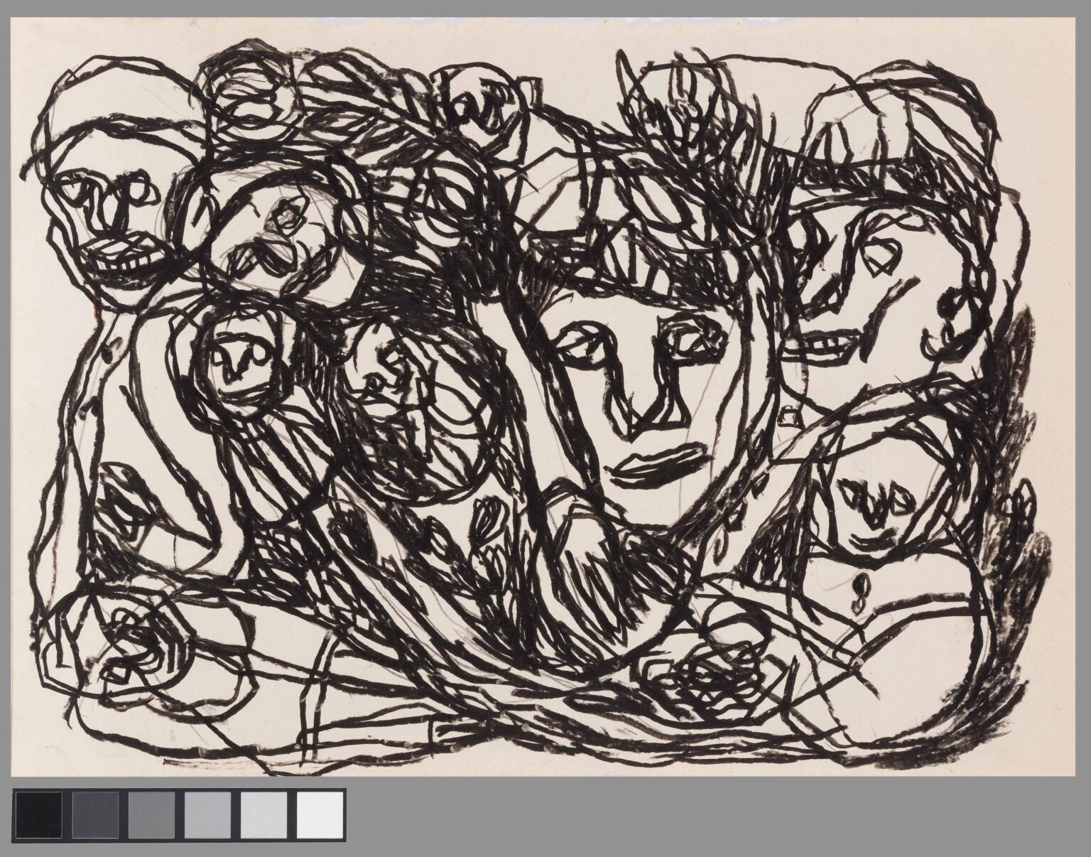 untitled (many heads) - Michel Nedjar 