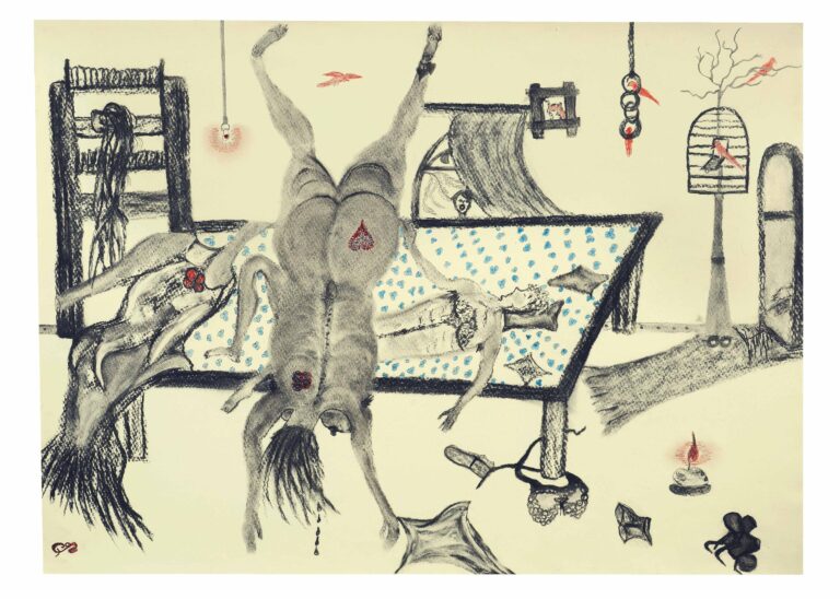 untitled (bed torture) - Gudrun Meier 