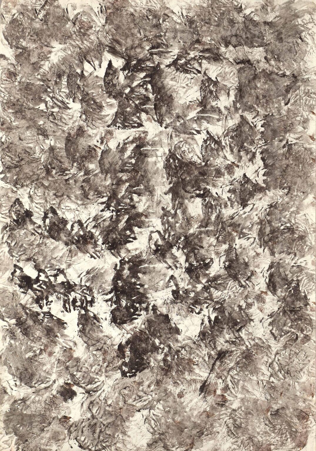 ohne Titel (abstrakt s/w) - Eug&egrave;ne Gabritschevsky 