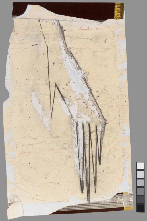 untitled (recto: hand / verso: Rittersport) - Helene Reimann 