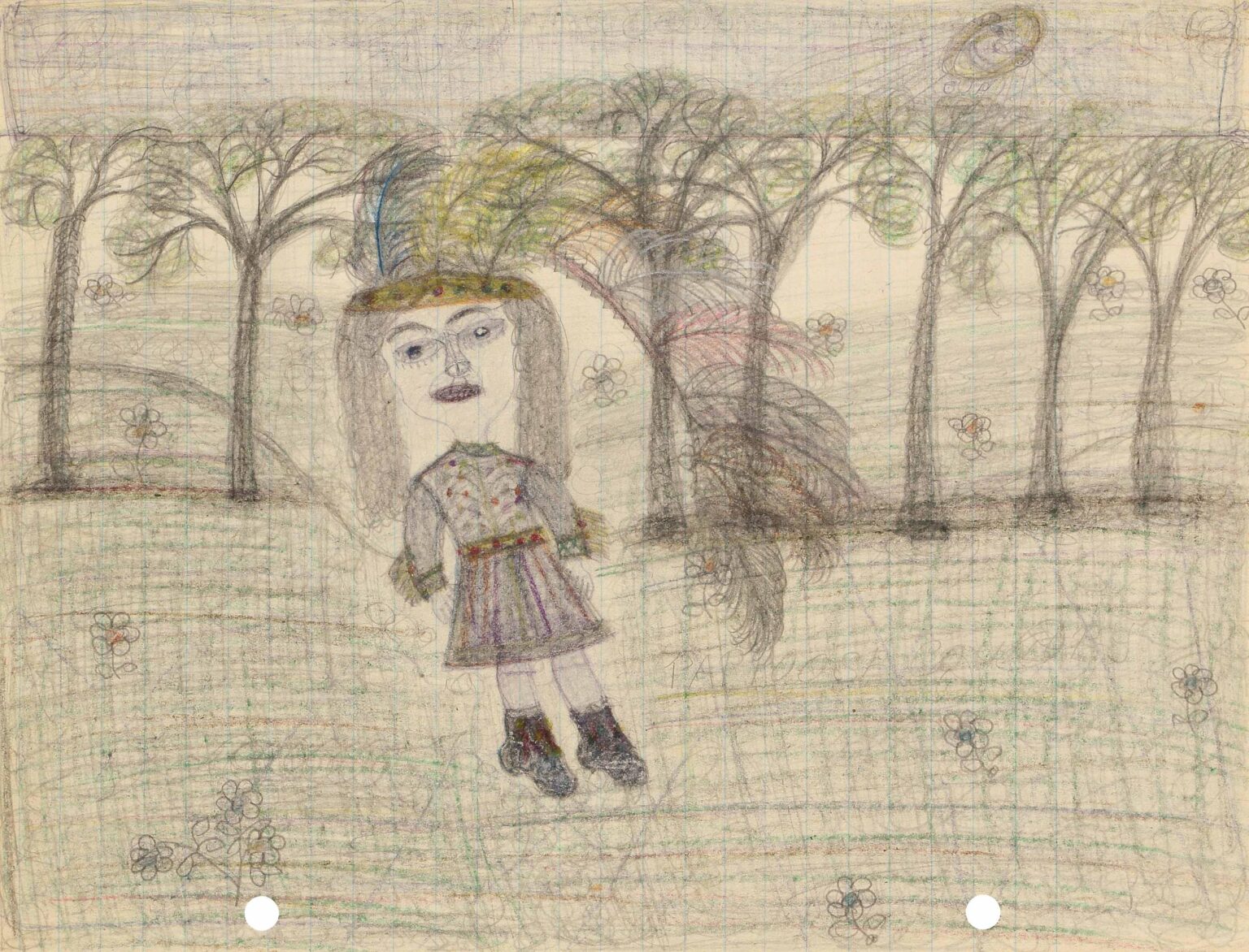 ohne Titel (Indianerin) - Pearl Blauvelt 