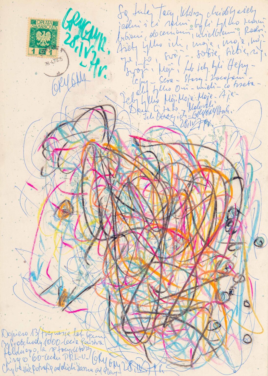 untitled (colourful horse head) - Wladislaw Grygny 