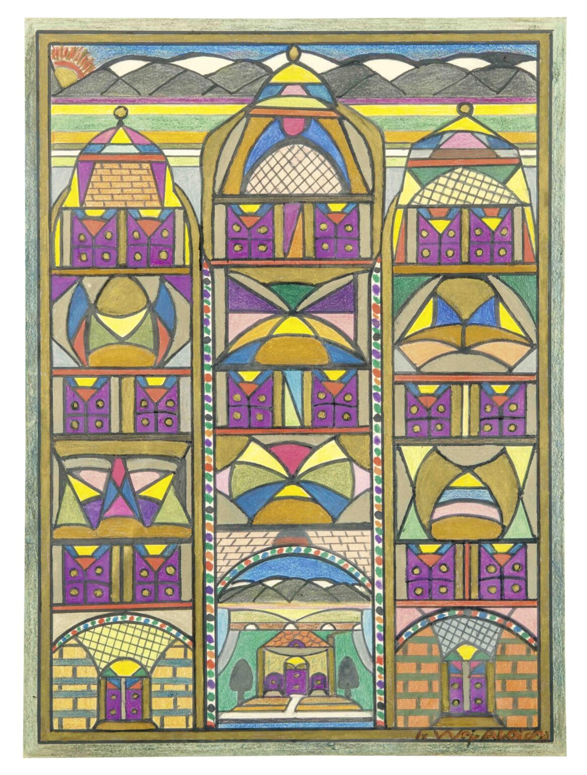 untitled (colorful windows) - Alo&iuml;s Wey 