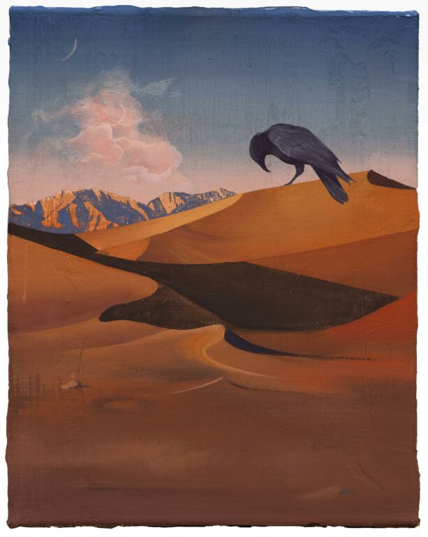 A crow trapped in the desert - Jina Park 
