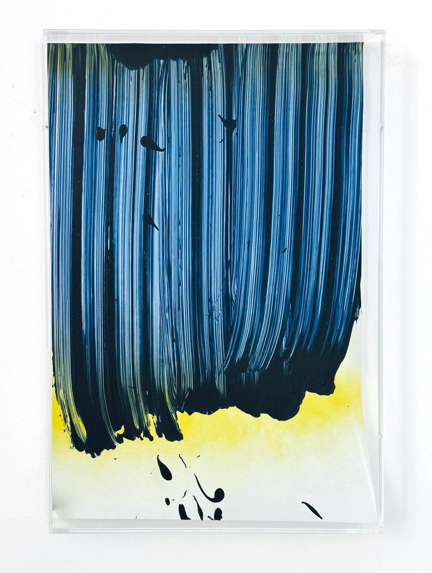 SAMPLE(preussian blue/canary yellow) - Ruth Campau 