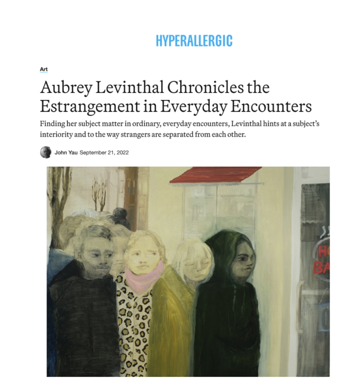 Aubrey Levinthal HYPERALLERGIC 