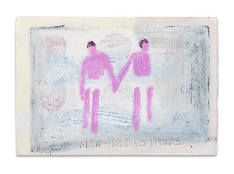 Men Holding Hands - Katherine Bradford 