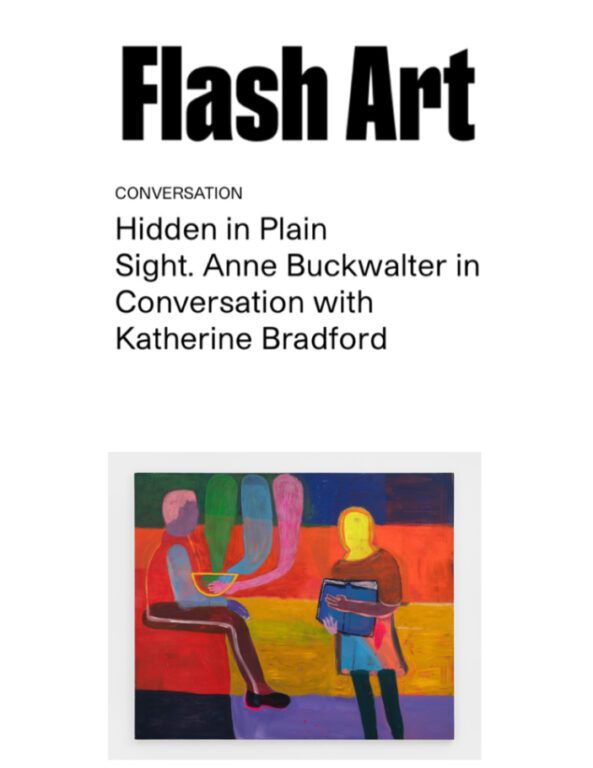 Katherine Bradford & Anne Buckwalter at Flash Art 