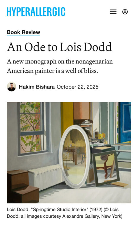 Lois Dodd at Hyperallergic 