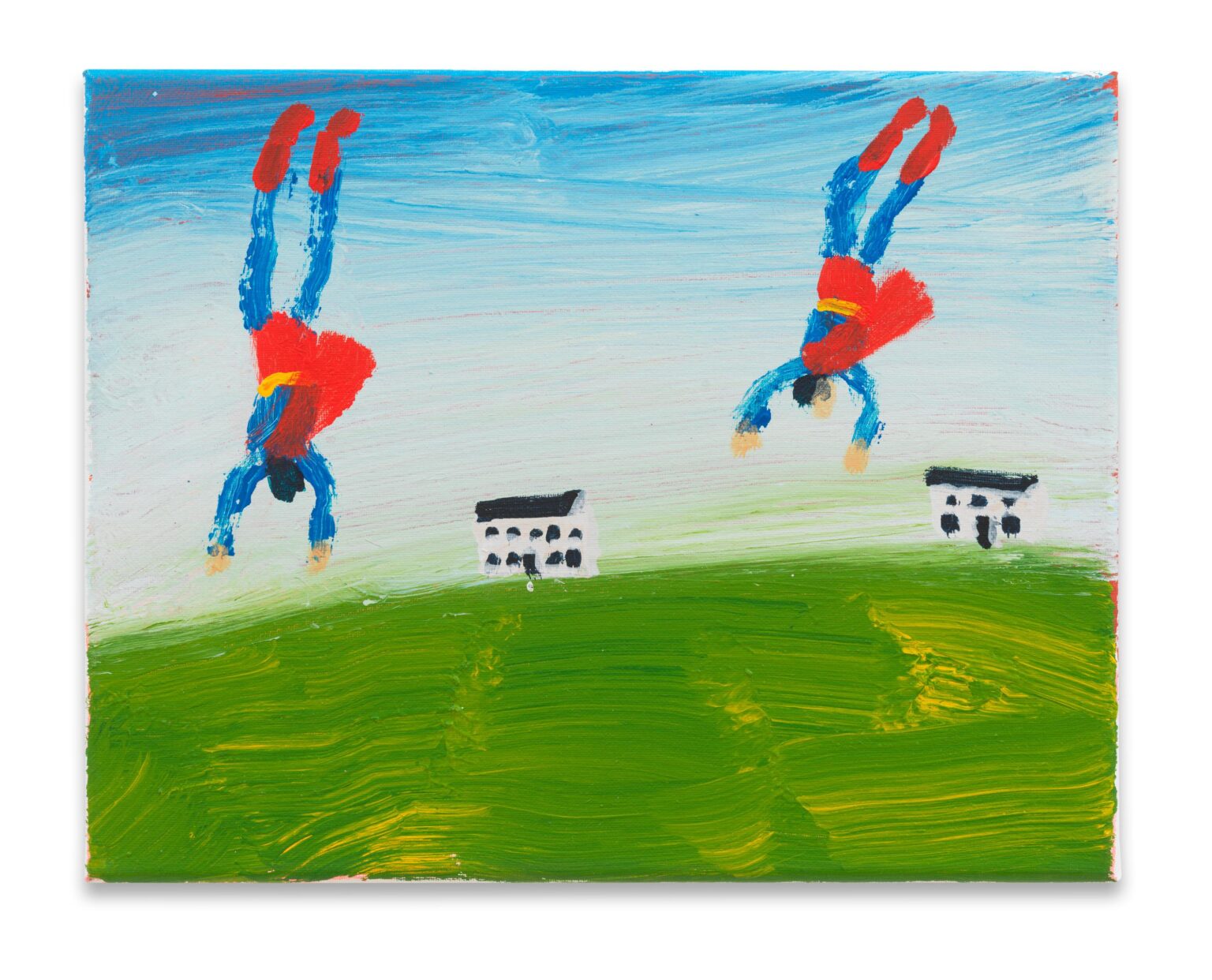 Double Superman Painting - Katherine Bradford 