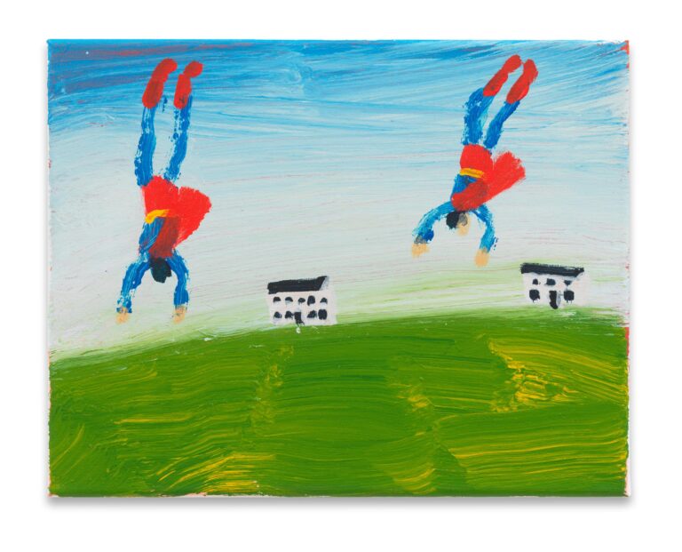 Double Superman Painting - Katherine Bradford 