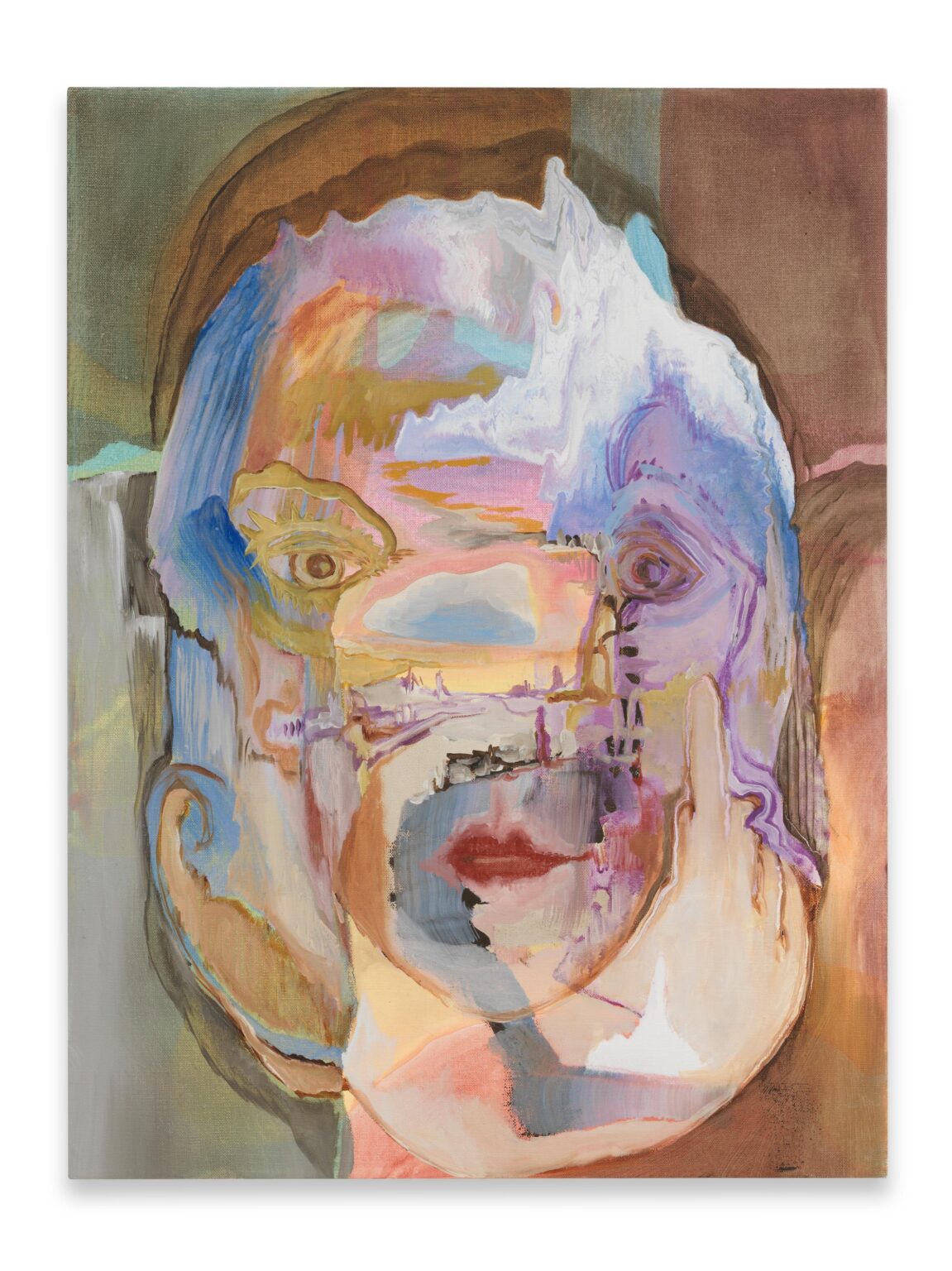 Mädchen mit Landschaft im Gesicht (Girl with Landscape in Her Face) - Stefan Hirsig 