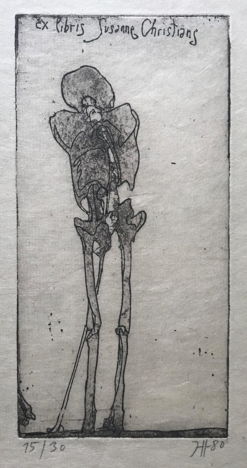 Ex libris Susanne Christians - Horst Janssen 