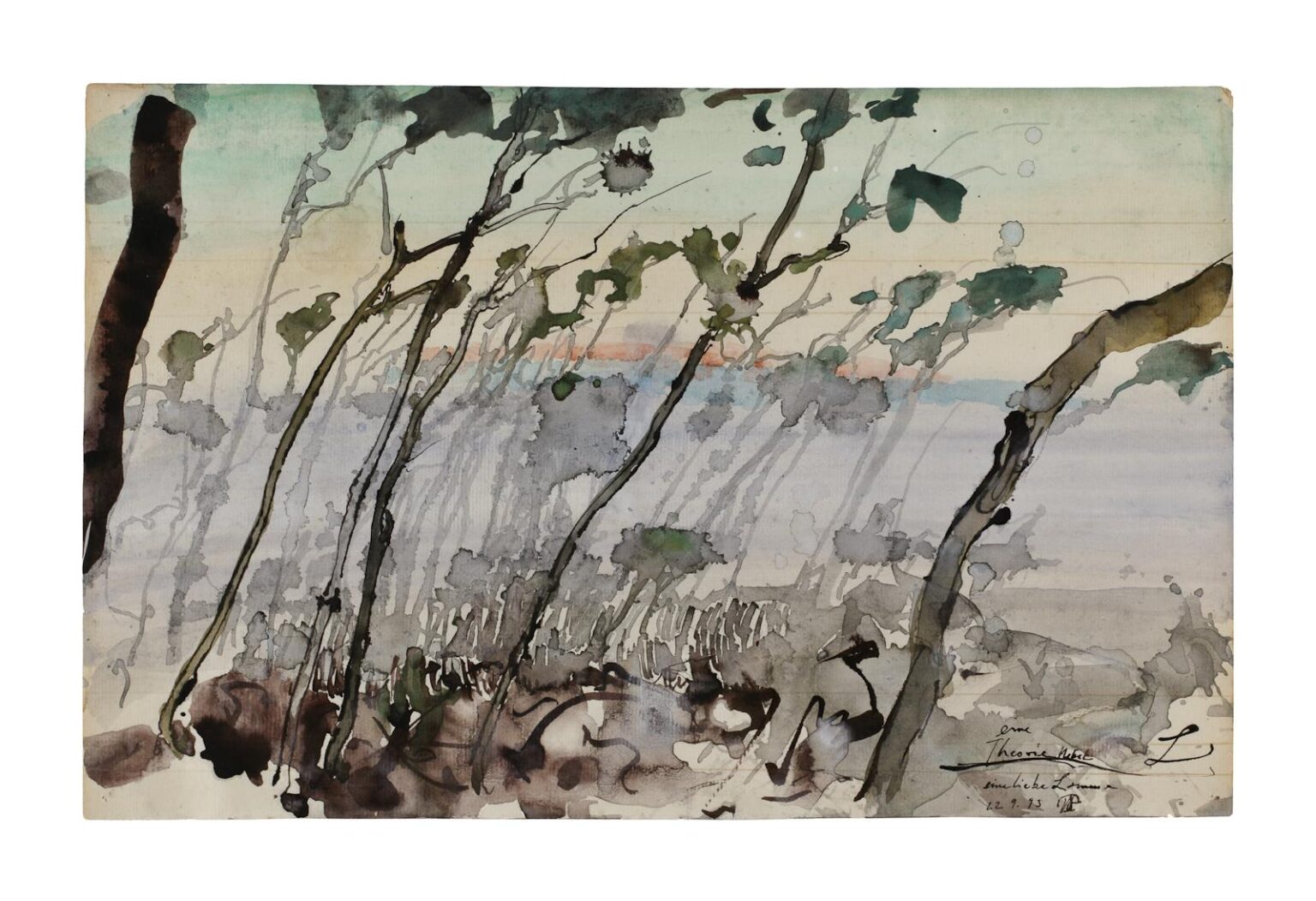 Eine Theorie Nebel / 22.9.93 - Horst Janssen 