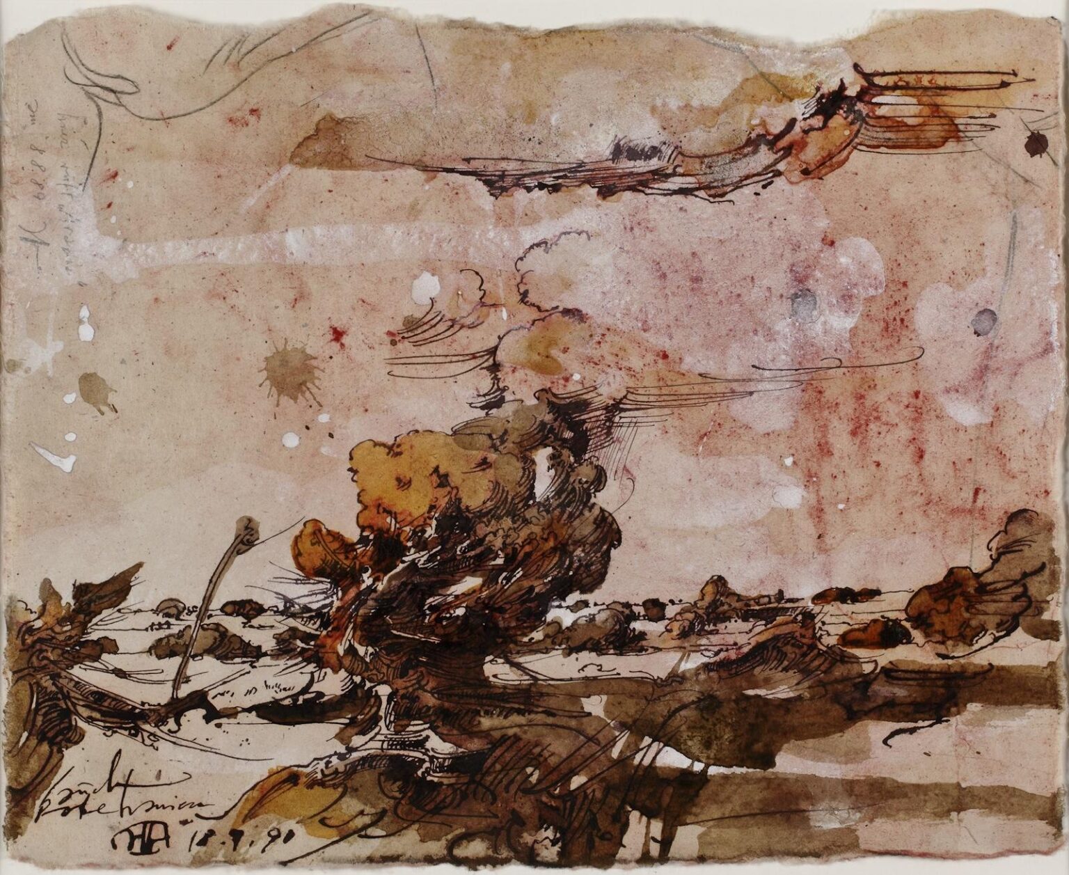 Auch Bobethanien / 18.9.90 - Horst Janssen 