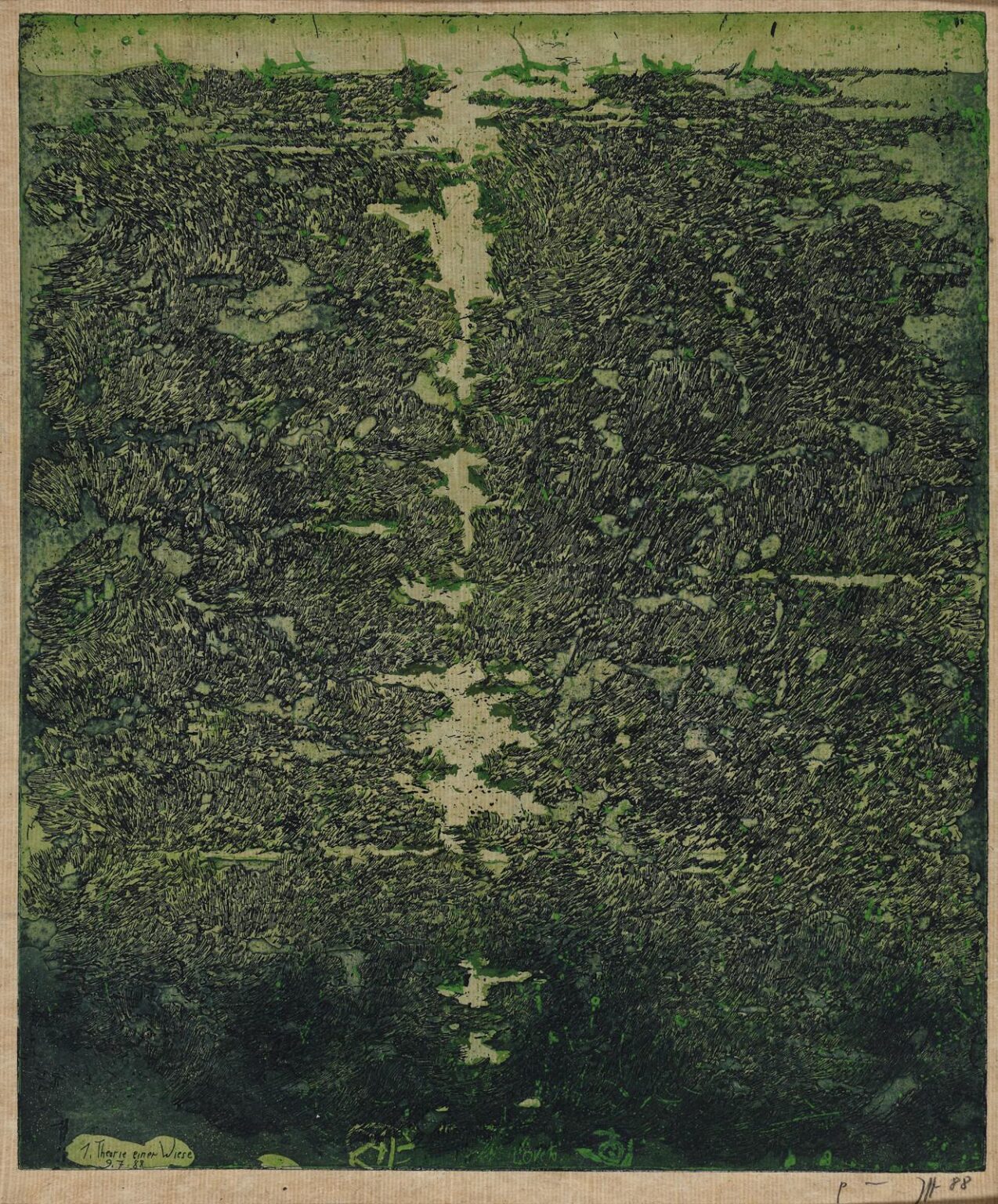 1. Theorie einer Wiese / 9.7.88 - Horst Janssen 