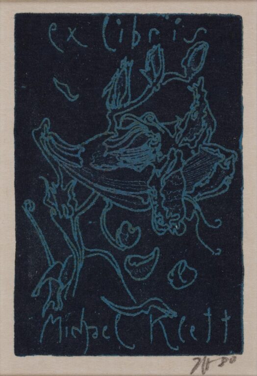 Exlibris Michael Klett - Horst Janssen 