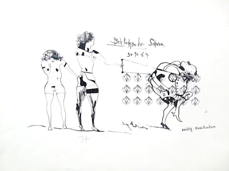 Bele Bachem bei Schwenn / 30.10.64 - Horst Janssen 