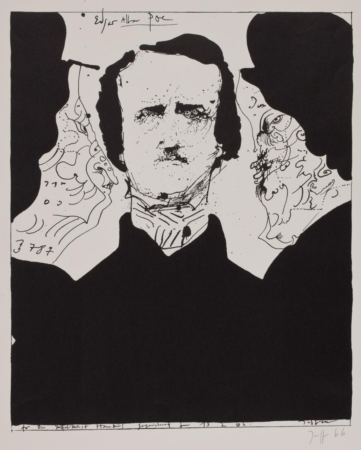 Edgar Allan Poe / 13.2.66 - Horst Janssen 