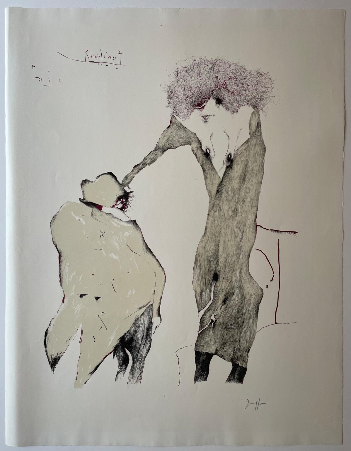 Kompliment / 6.1.65 - Horst Janssen 