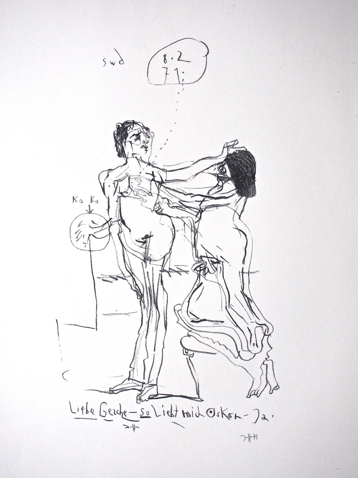 So liebt mich Oskar / 8.2.71 - Horst Janssen 