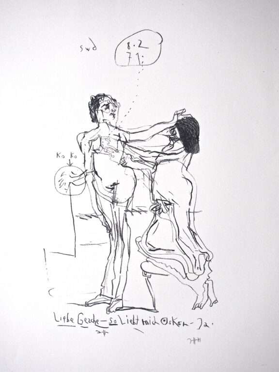 So liebt mich Oskar / 8.2.71 - Horst Janssen 