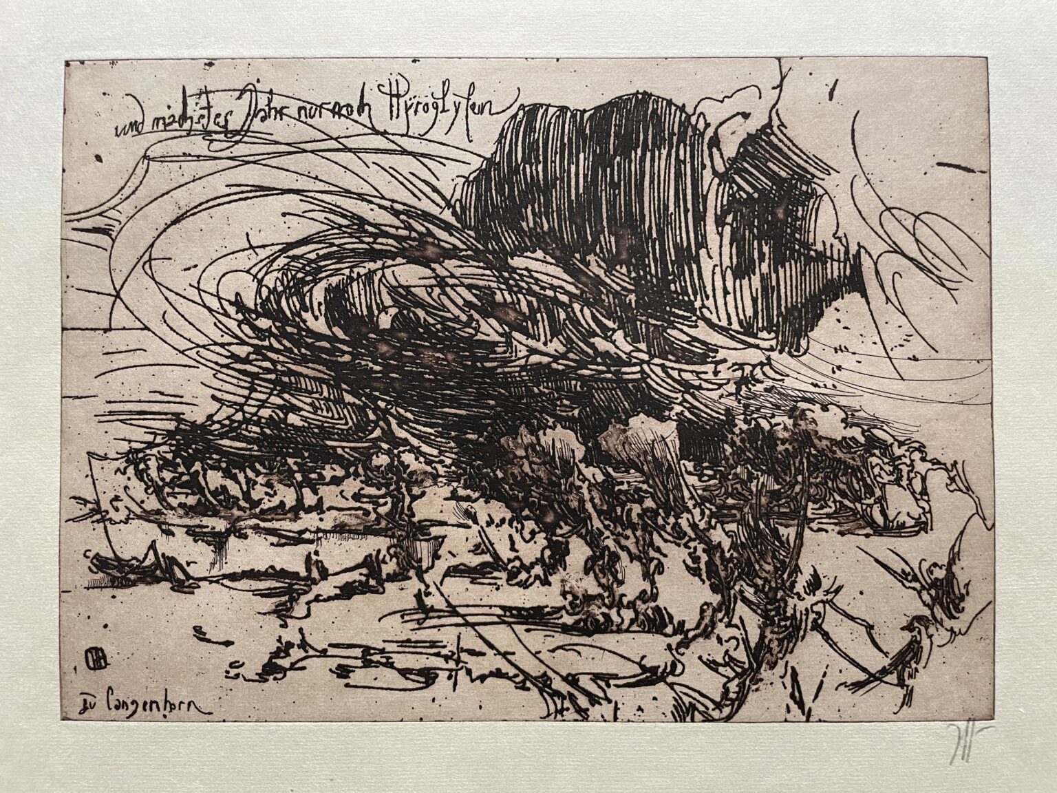 Gewitter zieht auf - Horst Janssen 