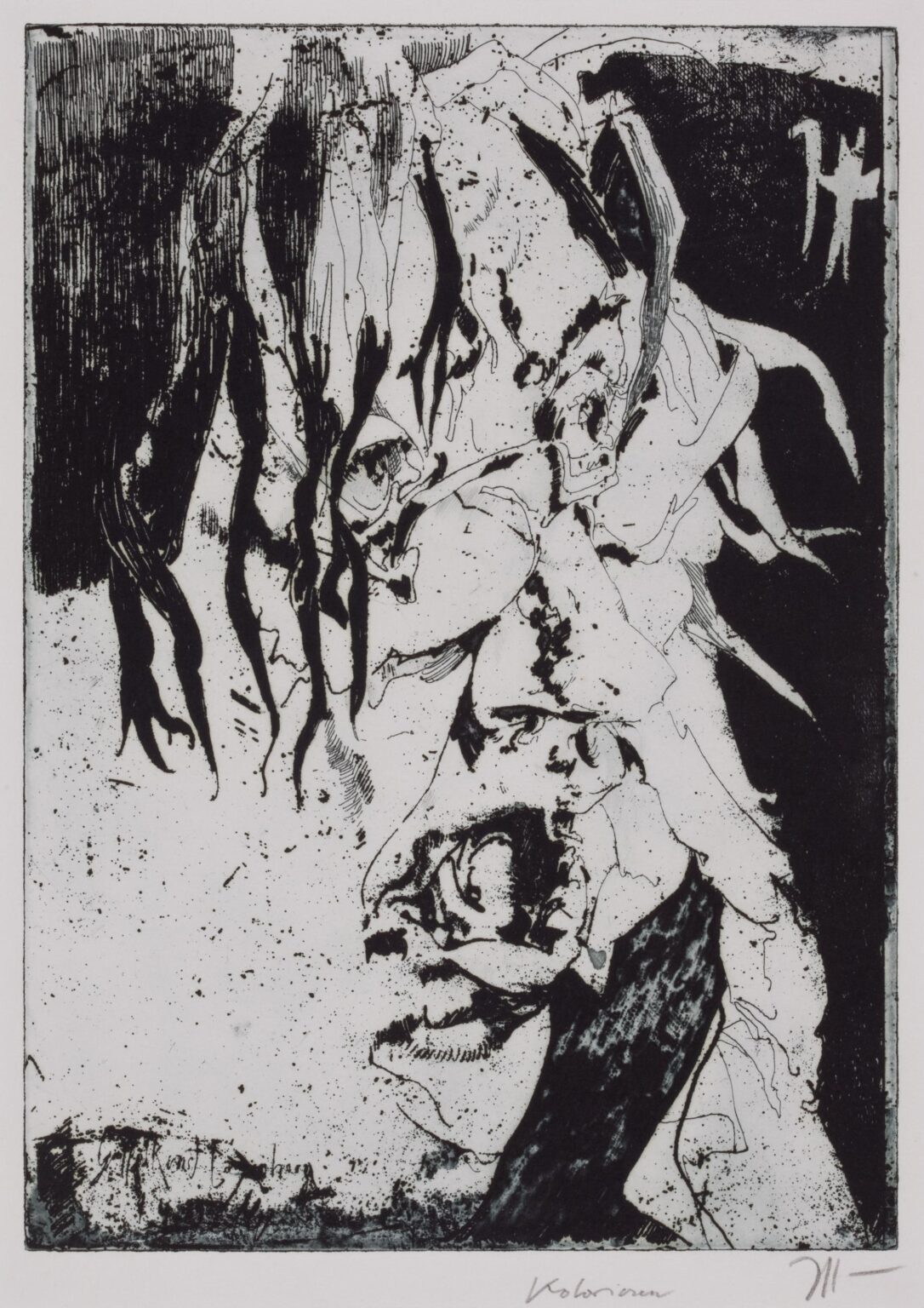 Ohne Titel (Selbst) - Horst Janssen 