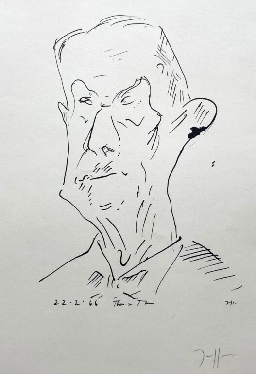 Thomas Mann / 22.2.66 - Horst Janssen 