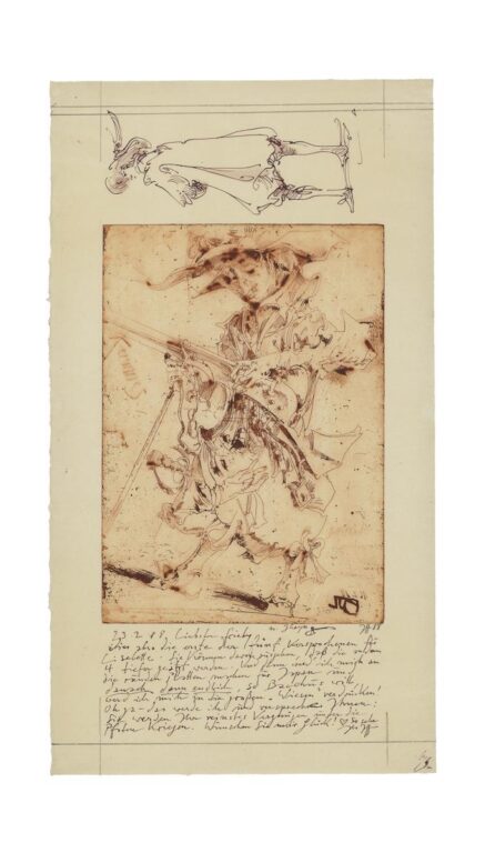 Langenhorner Jubilate I, Der verzeichnete Gheyn / 16.2.88 - Horst Janssen 