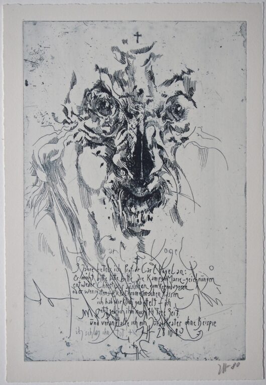 Wut gegen Carl Vogel / 28.10.80 - Horst Janssen 