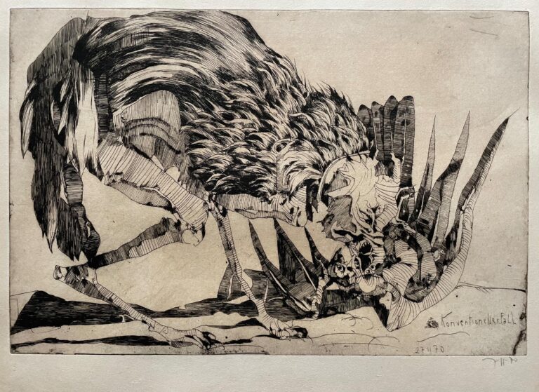 Konventioneller Fall / 27.11.70 - Horst Janssen 