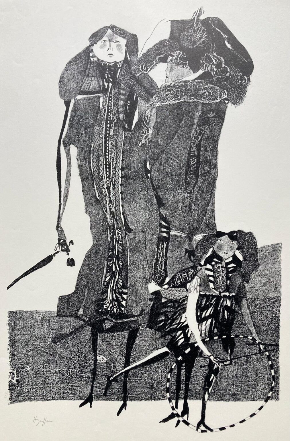 Spaziergänger - Horst Janssen 