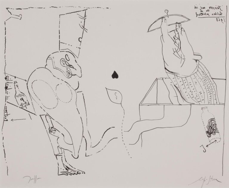 Scherz mit Postma / 1968 - Horst Janssen 