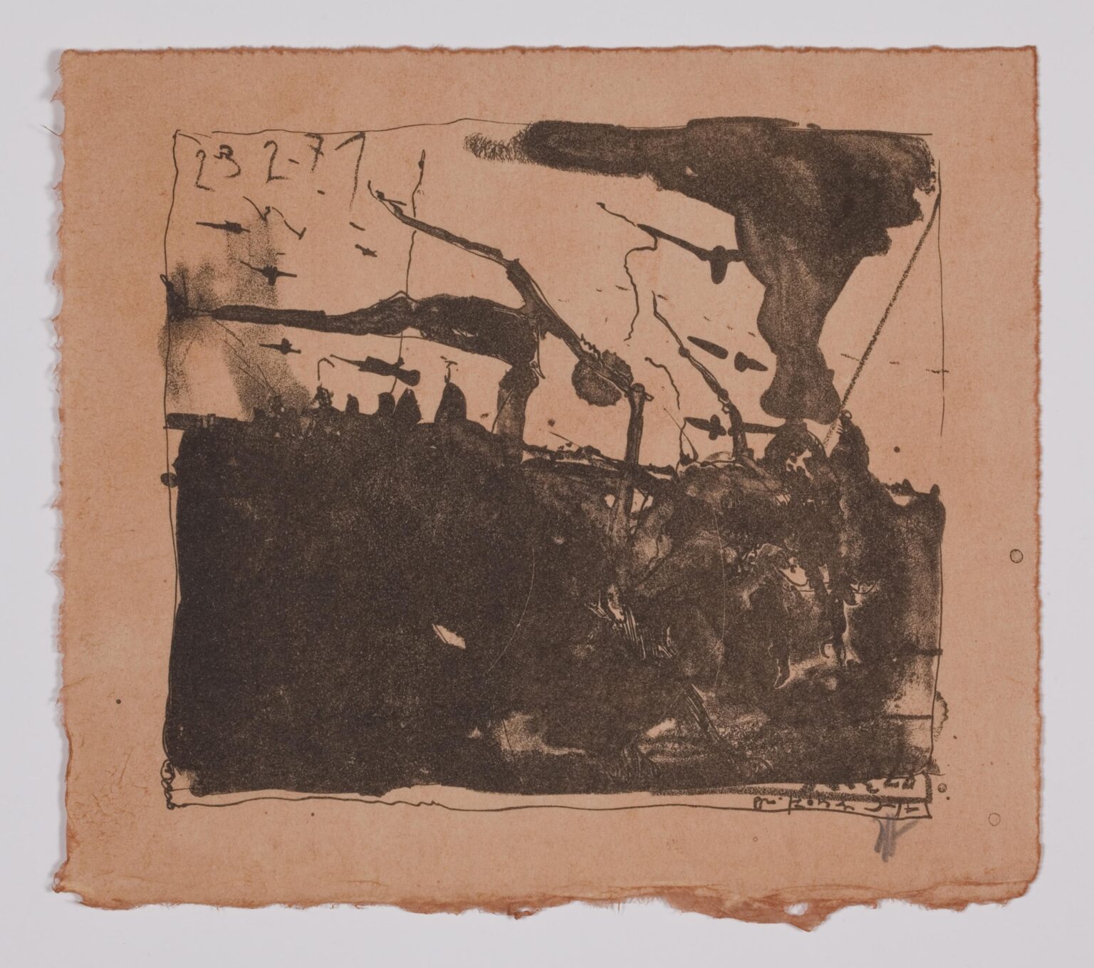 Landschaft / 23.2.71 - Horst Janssen 