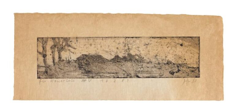 Kleine Landschaft für die Griffelkunst / 30.10.80 - Horst Janssen 
