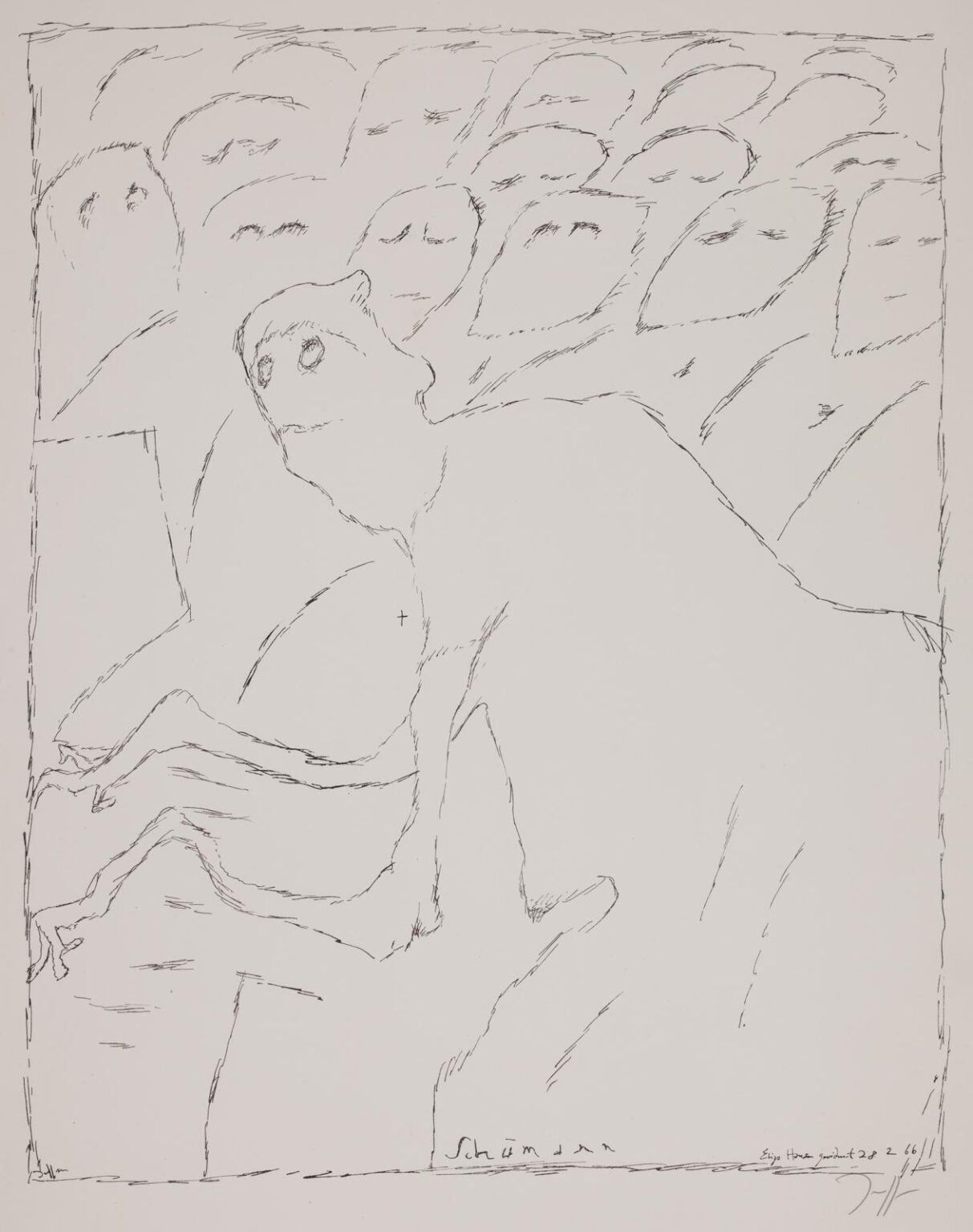 Schumann, Eliza Hansen gewidmet / 28.2.66 - Horst Janssen 