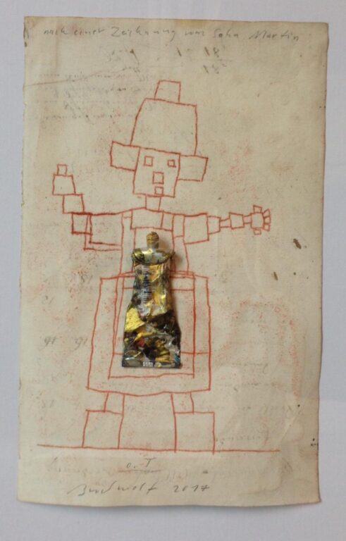 o. T. (nach einer Zeichnung vom Sohn Martin) - Jürgen Brodwolf 